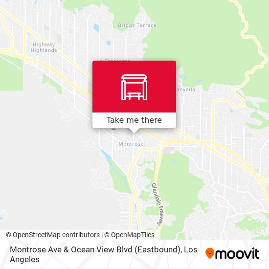 Mapa de Montrose Ave & Ocean View Blvd (Eastbound)