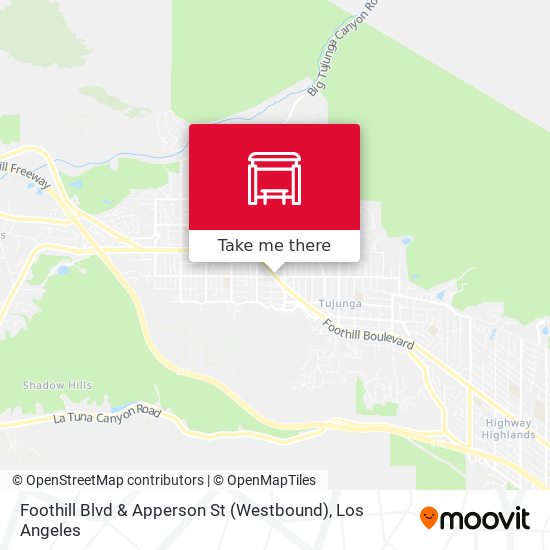 Foothill Blvd & Apperson St (Westbound) map