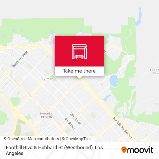 Mapa de Foothill Blvd & Hubbard St (Westbound)