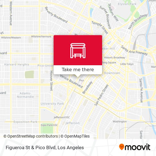 Mapa de Figueroa St & Pico Blvd