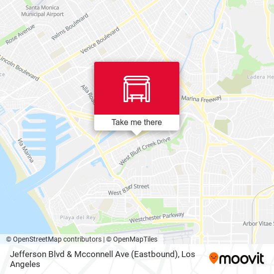 Mapa de Jefferson Blvd & Mcconnell Ave (Eastbound)