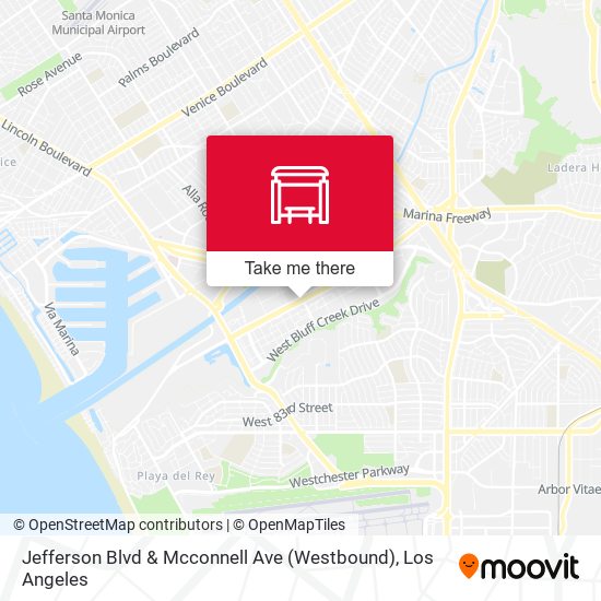 Jefferson Blvd & Mcconnell Ave (Westbound) map