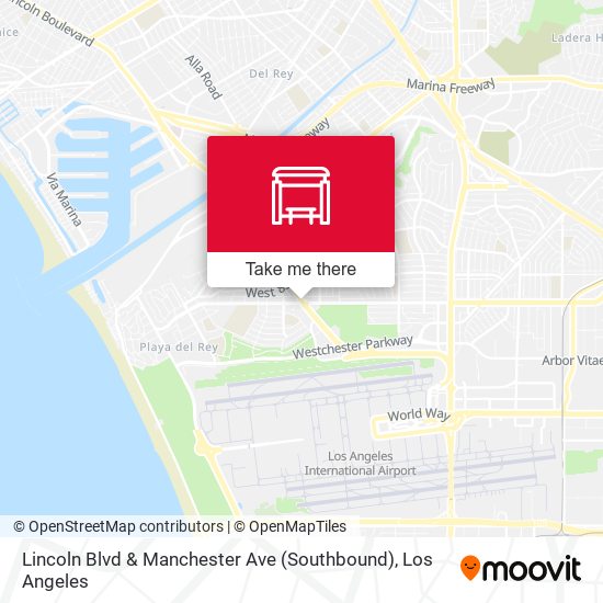 Mapa de Lincoln Blvd & Manchester Ave (Southbound)