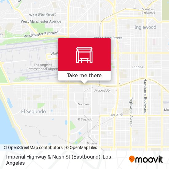 Imperial Highway & Nash St (Eastbound) map