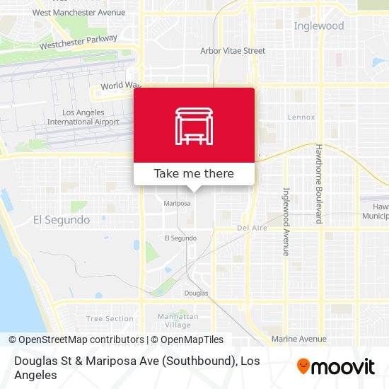 Mapa de Douglas St & Mariposa Ave (Southbound)