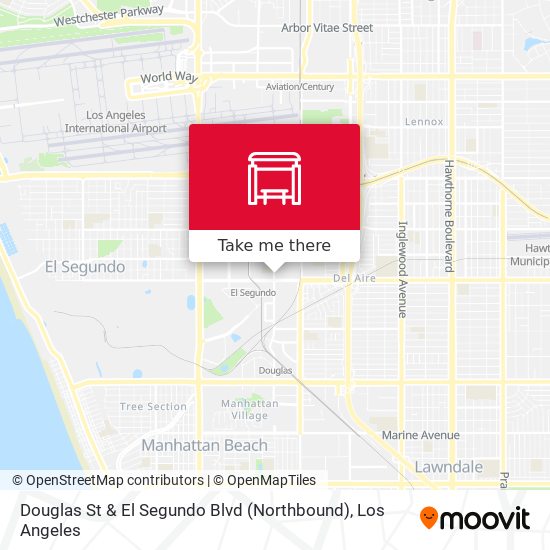 Mapa de Douglas St & El Segundo Blvd (Northbound)