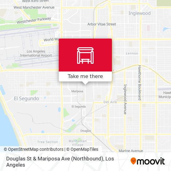 Douglas St & Mariposa Ave (Northbound) map