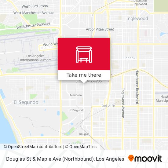Douglas St & Maple Ave (Northbound) map