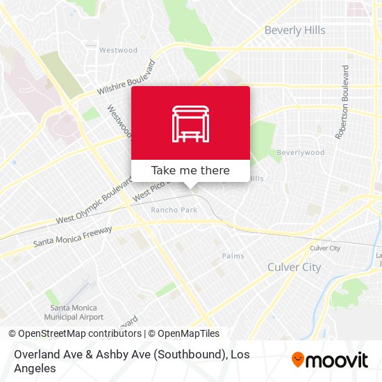 Overland Ave & Ashby Ave (Southbound) map