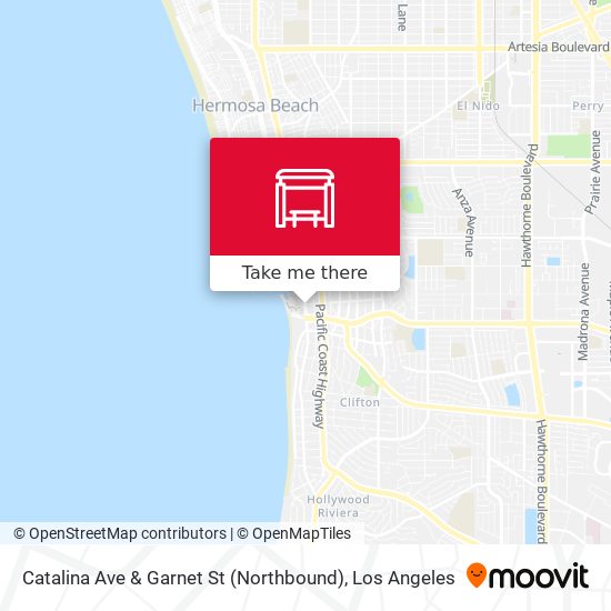 Mapa de Catalina Ave & Garnet St (Northbound)