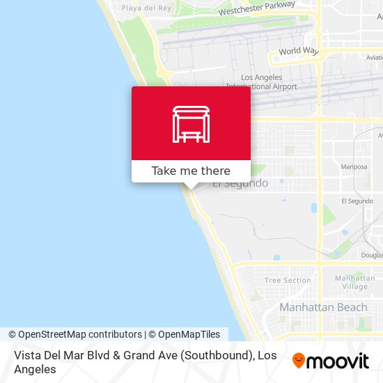 Mapa de Vista Del Mar Blvd & Grand Ave (Southbound)