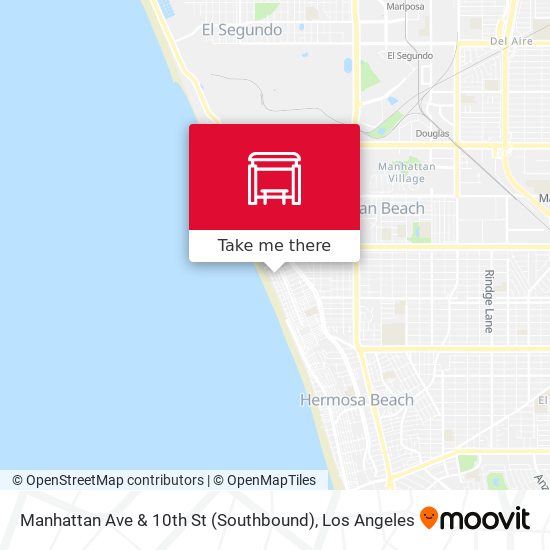 Mapa de Manhattan Ave & 10th St (Southbound)