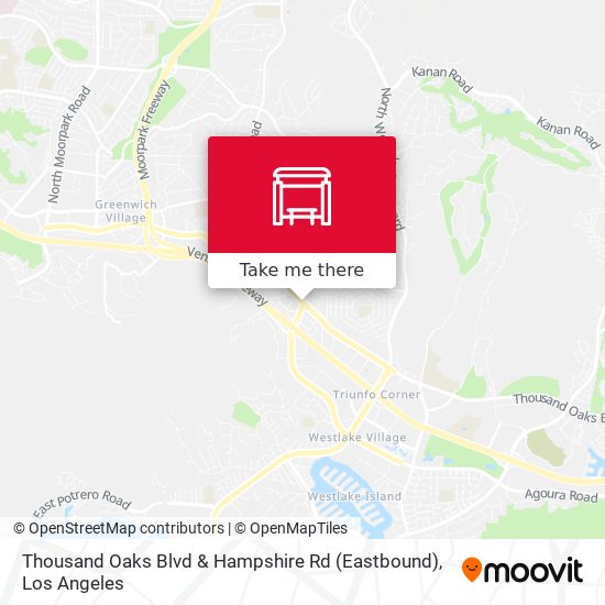 Thousand Oaks Blvd & Hampshire Rd (Eastbound) map