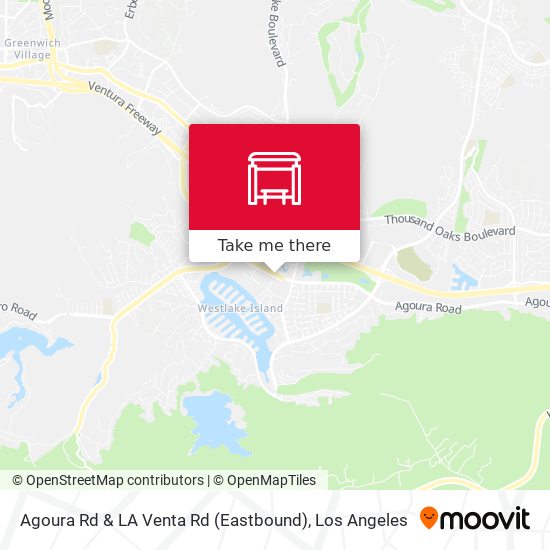 Mapa de Agoura Rd & LA Venta Rd (Eastbound)