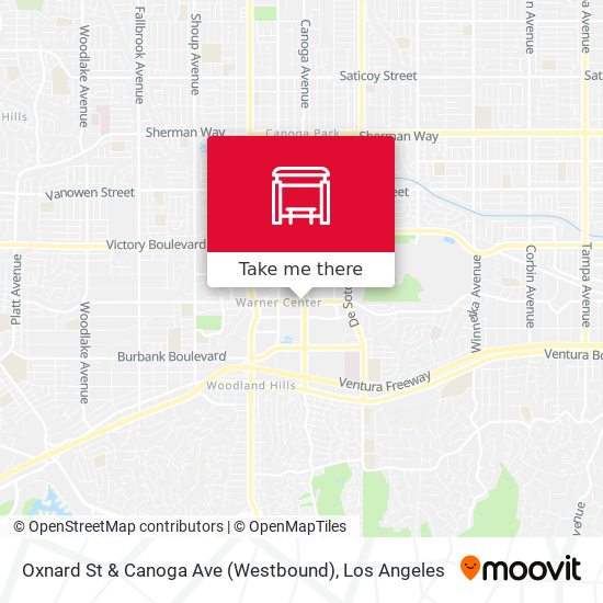 Mapa de Oxnard St & Canoga Ave (Westbound)