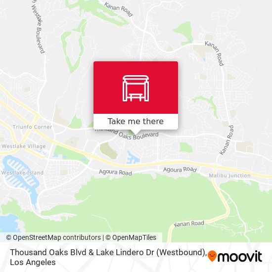 Mapa de Thousand Oaks Blvd & Lake Lindero Dr (Westbound)