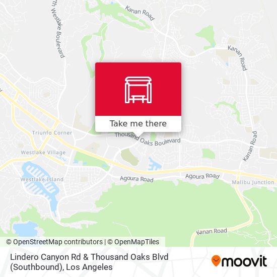 Lindero Canyon Rd & Thousand Oaks Blvd (Southbound) map