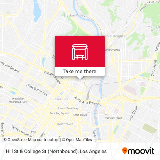 Mapa de Hill St & College St (Northbound)
