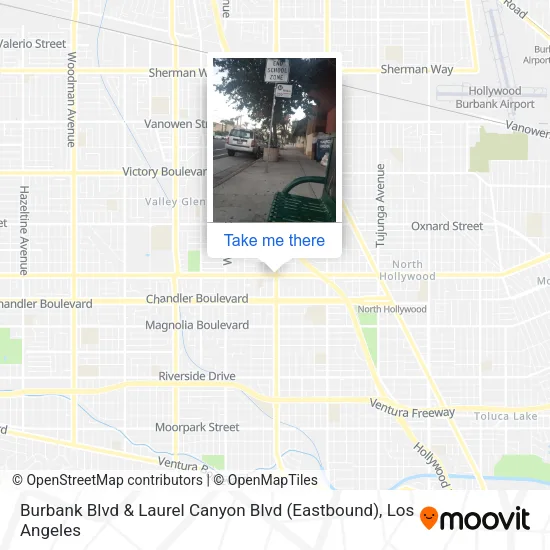 Burbank Blvd & Laurel Canyon Blvd (Eastbound) map