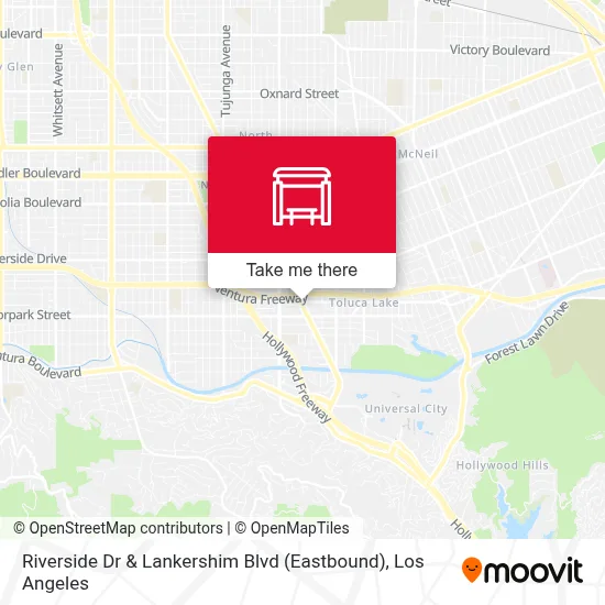 Riverside Dr & Lankershim Blvd (Eastbound) map