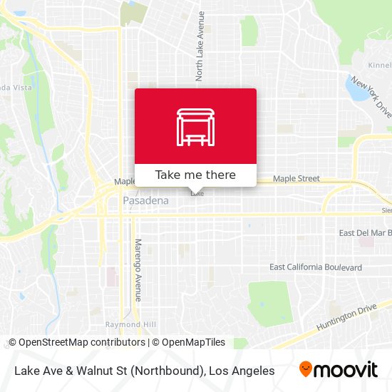Lake Ave & Walnut St (Northbound) map