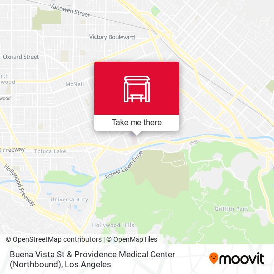 Buena Vista St & Providence Medical Center (Northbound) map