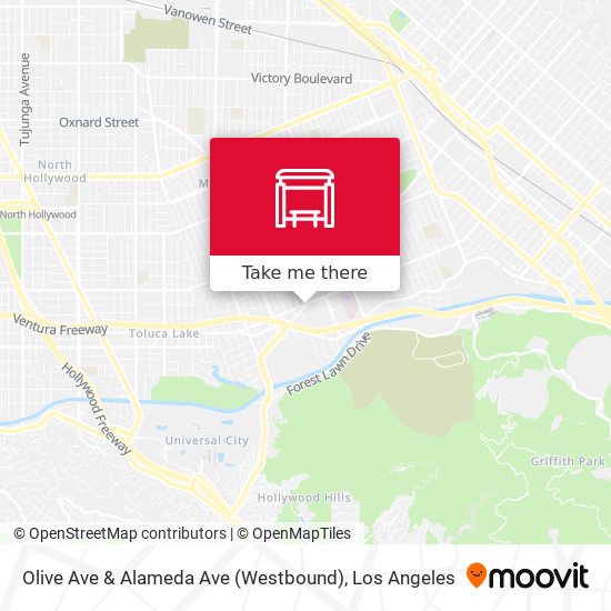 Olive Ave & Alameda Ave (Westbound) map