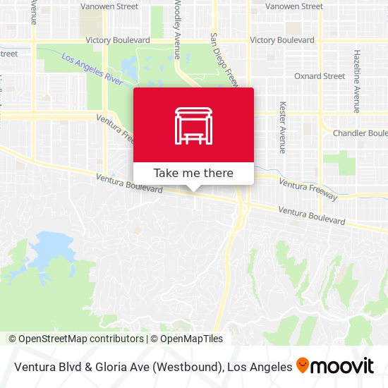 Ventura Blvd & Gloria Ave (Westbound) map