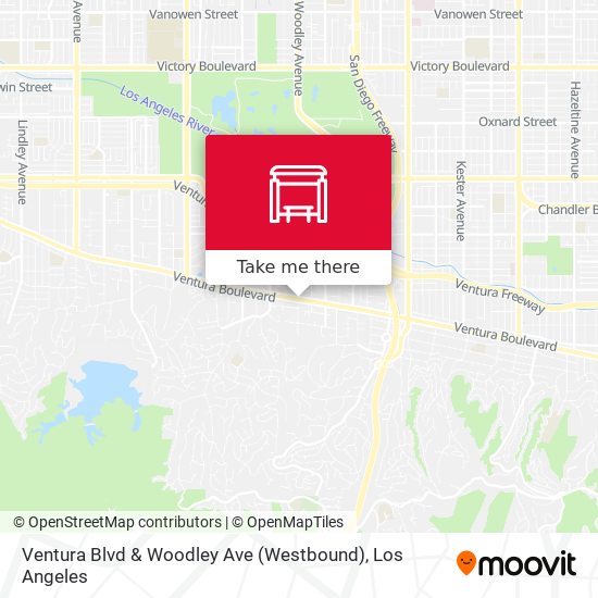 Ventura Blvd & Woodley Ave (Westbound) map