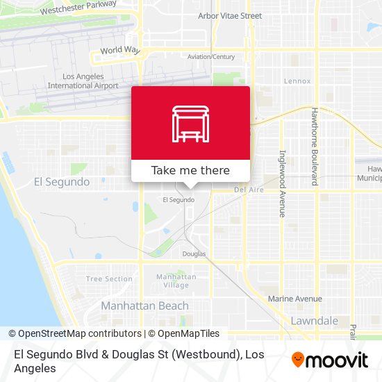 El Segundo Blvd & Douglas St (Westbound) map