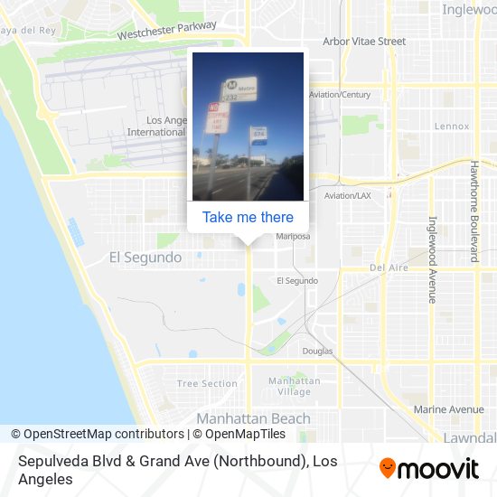 Sepulveda Blvd & Grand Ave (Northbound) map