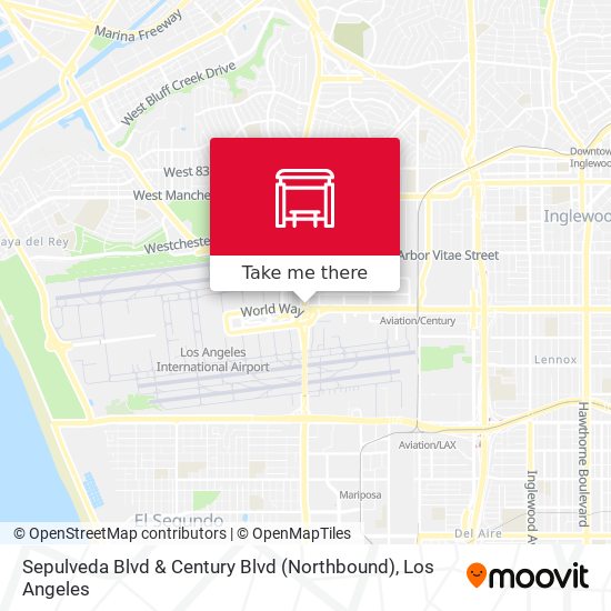 Sepulveda Blvd & Century Blvd (Northbound) map