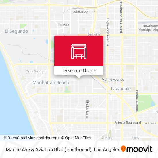 Marine Ave & Aviation Blvd (Eastbound) map