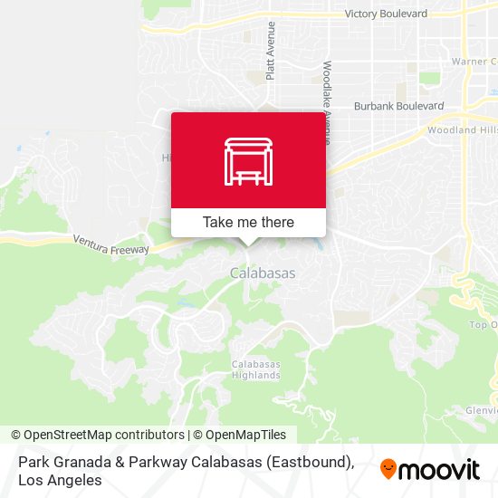 Mapa de Park Granada & Parkway Calabasas (Eastbound)