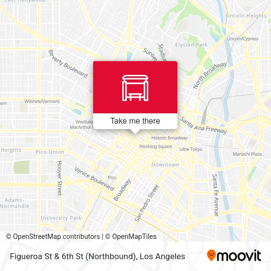 Figueroa St & 6th St (Northbound) map