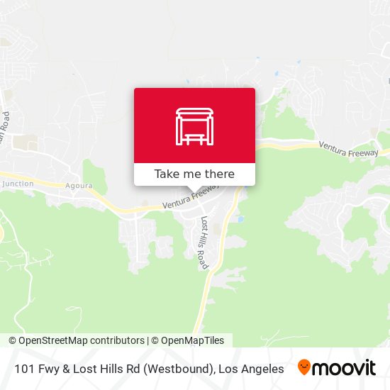Mapa de 101 Fwy & Lost Hills Rd (Westbound)