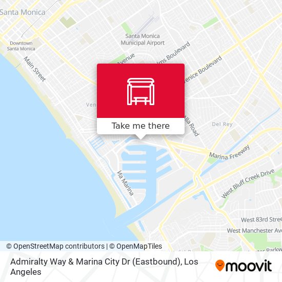Mapa de Admiralty Way & Marina City Dr (Eastbound)