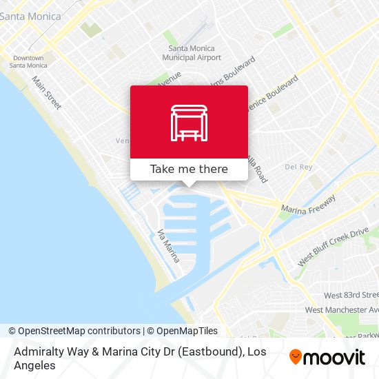 Admiralty Way & Marina City Dr (Eastbound) map