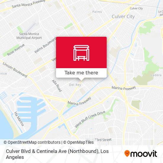 Mapa de Culver Blvd & Centinela Ave (Northbound)