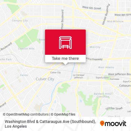 Mapa de Washington Blvd & Cattaraugus Ave (Southbound)
