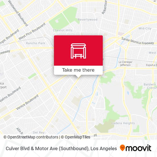 Culver Blvd & Motor Ave (Southbound) map