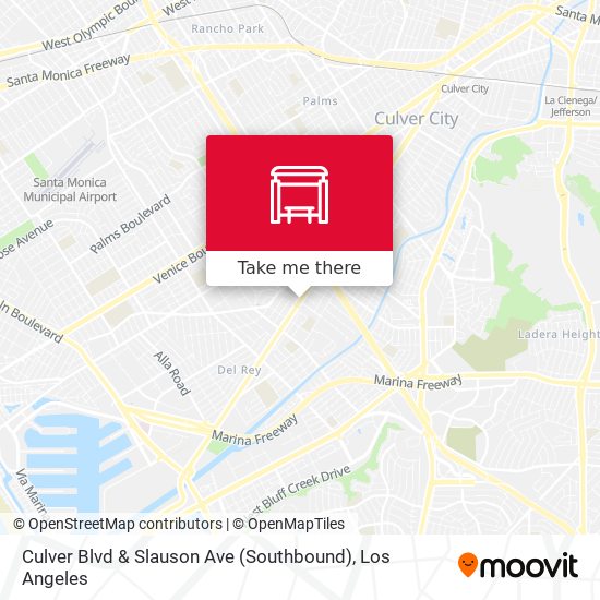 Culver Blvd & Slauson Ave (Southbound) map
