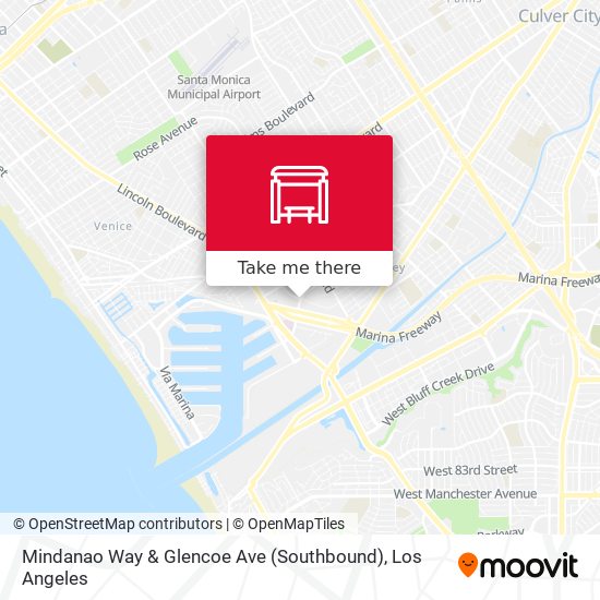 Mindanao Way & Glencoe Ave (Southbound) map