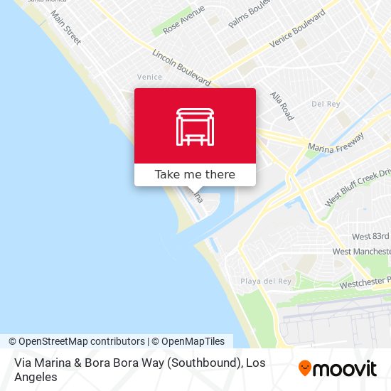 Via Marina & Bora Bora Way (Southbound) map