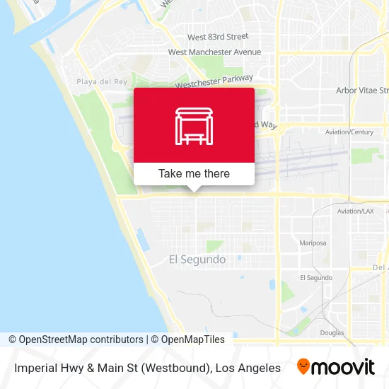 Imperial Hwy & Main St (Westbound) map