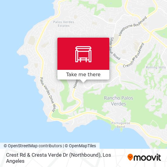 Mapa de Crest Rd & Cresta Verde Dr (Northbound)