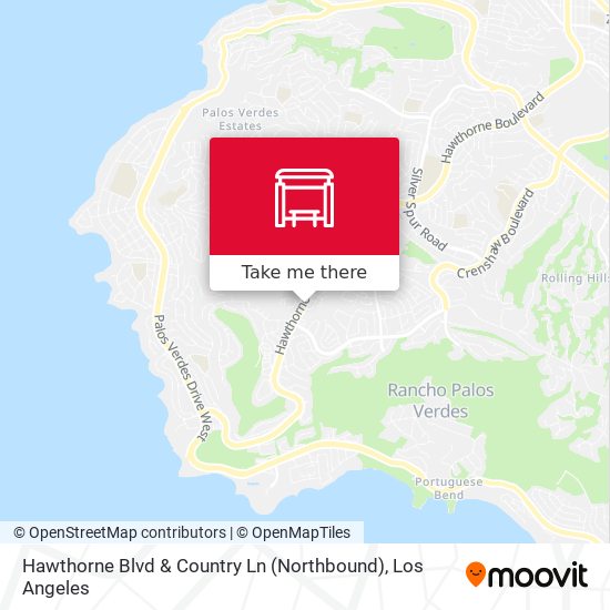 Hawthorne Blvd & Country Ln (Northbound) map