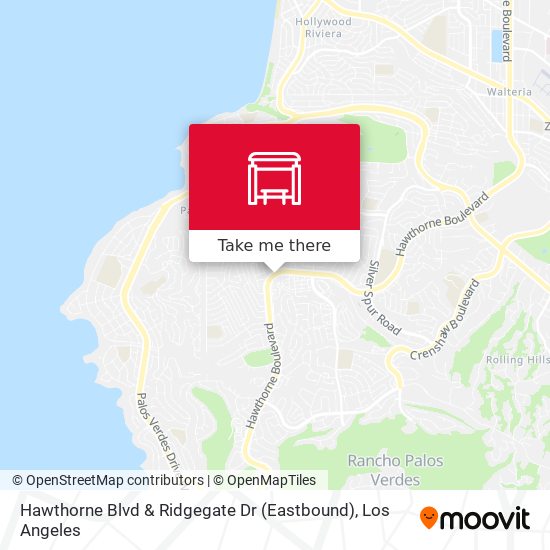 Mapa de Hawthorne Blvd & Ridgegate Dr (Eastbound)