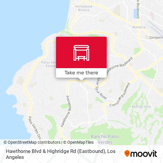 Mapa de Hawthorne Blvd & Highridge Rd (Eastbound)