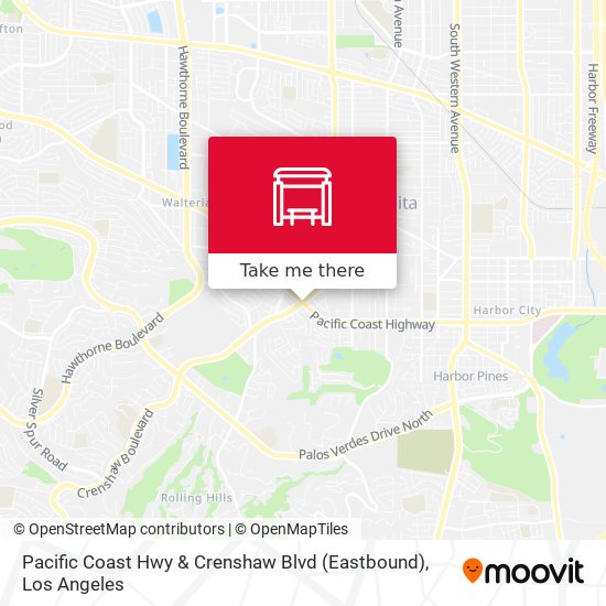 Pacific Coast Hwy & Crenshaw Blvd (Eastbound) map